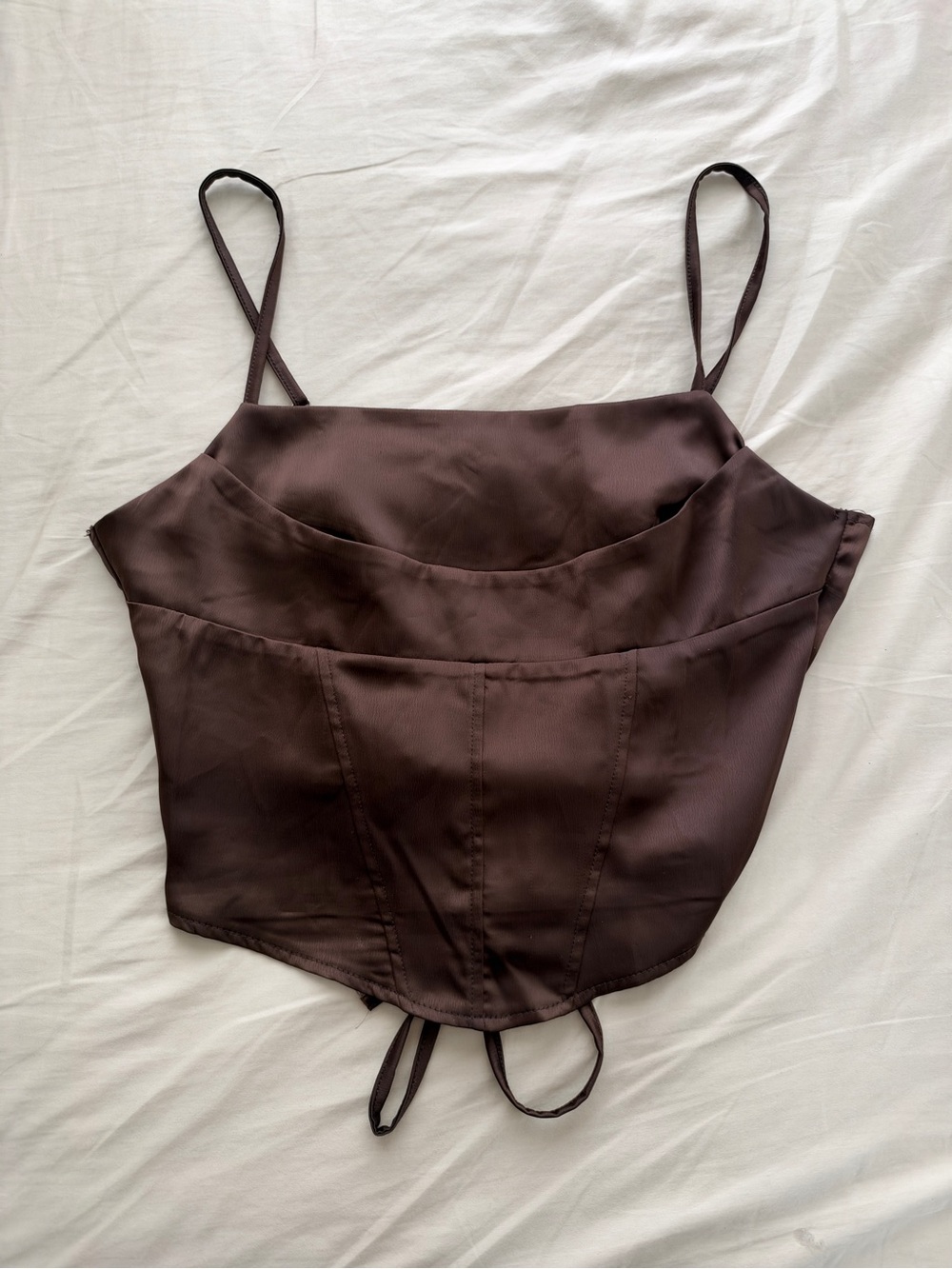 Commense Brown Corset Top